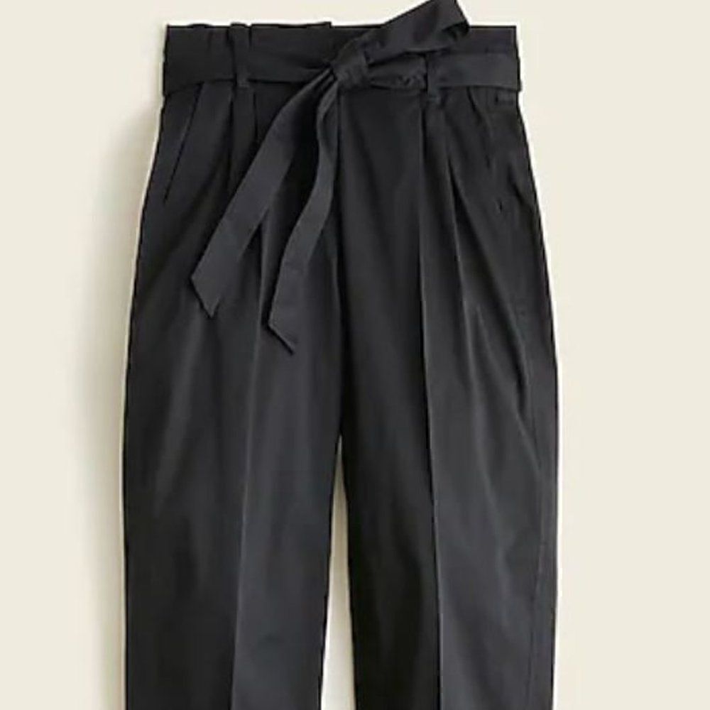 32 Degrees Black Paper Bag High Waist Trousers
